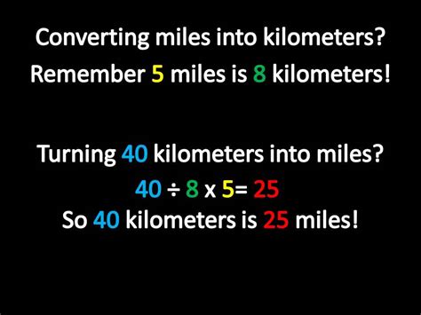 Miles into Kilometers - YouTube