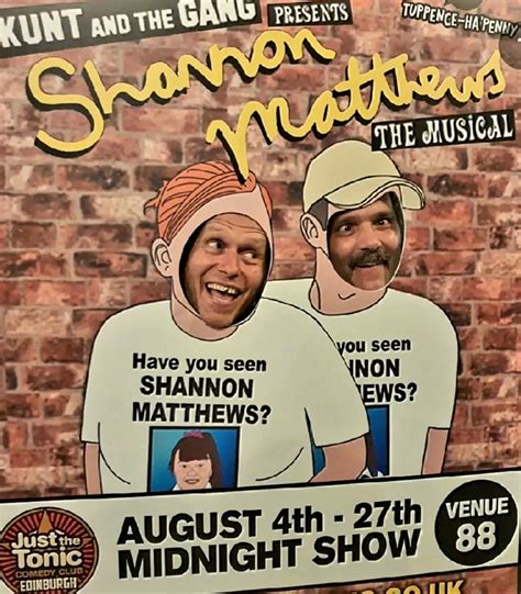Kunt And The Gang Take Shannon Matthews The Musical To The Edinburgh