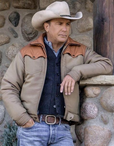 Kevin Costner Yellowstone Series John Dutton Jacket Cowboy Jacket