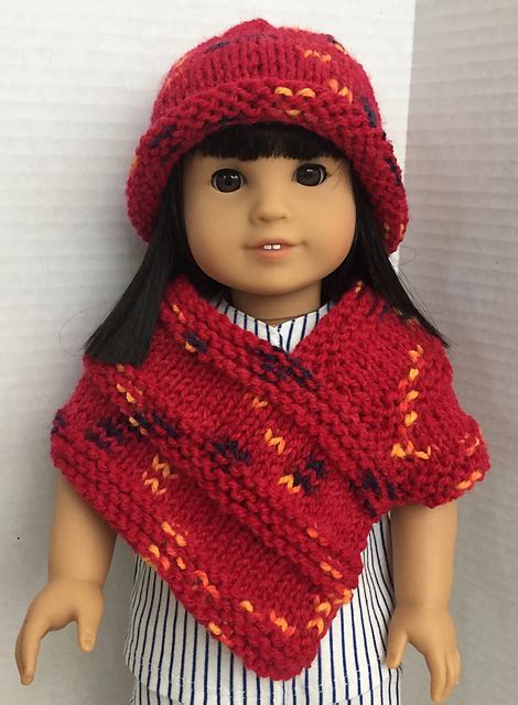 Ravelry Cute Poncho For The 18 Doll Pattern By Janice Helge