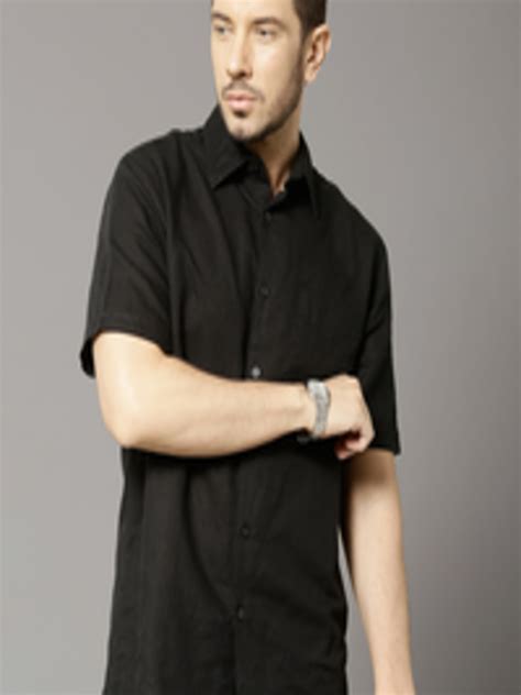 Buy Marks And Spencer Black Linen Casual Shirt Shirts For