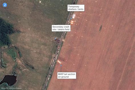 Mh17 Satellite Photos Show Impact Of Malaysia Airlines Crash Near