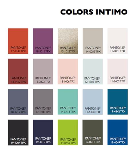 Color Usage Womens Intimate Apparel Color Trends Color Trends