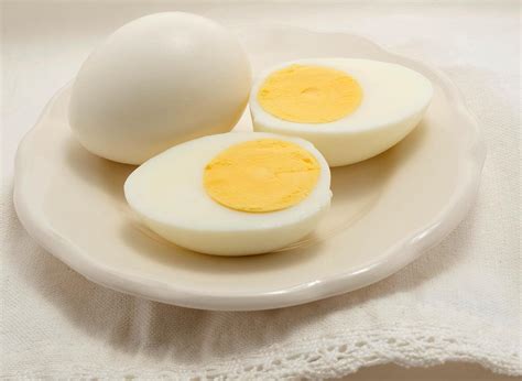 Hard Boiled Eggs On A White Plate Stockfreedom Premium Stock