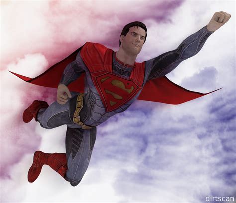 Superman Flying By Dirtscan On Deviantart