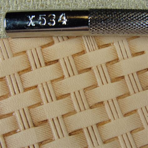 X534 Bar Basket Weave Leather Stamping Tool Pro Leather Carvers