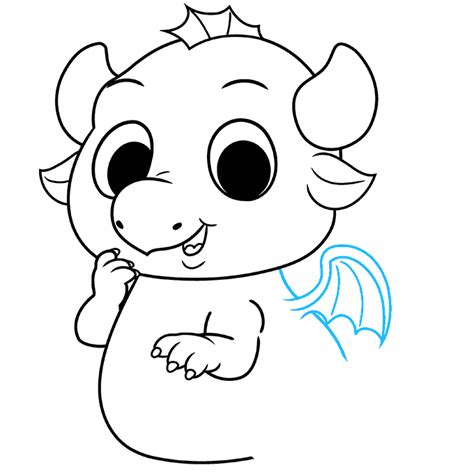 How To Draw Easy Cute Baby Dragons