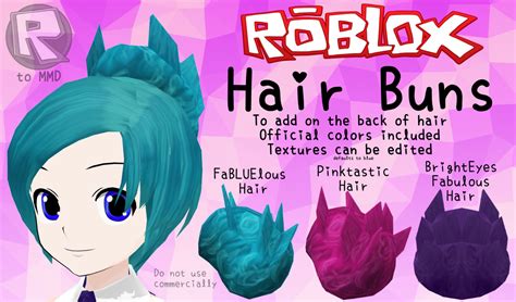 Mmd Parts Roblox Hair Buns By Rblx2mmd On Deviantart