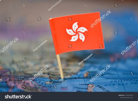 Map Flag Hong Kong Stock Photo 1392528797 Shutterstock