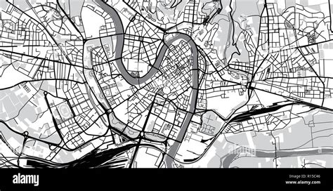 Vector Urbano Mapa De La Ciudad De Verona Italia Imagen Vector De