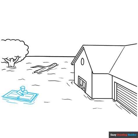 How To Draw A Flood Really Easy Drawing Tutorial