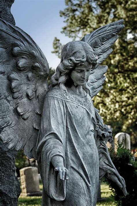 Cemetery Angel Guardian Angel Photograph By James Defazio