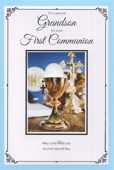 Icg For A Special Grandson On Your First Communion Card Uk