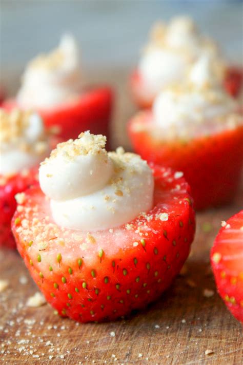 Real fruit & vegetables · since 1872 · no artificial flavors No Bake Strawberry Cheesecake Bites | Delicious Everyday