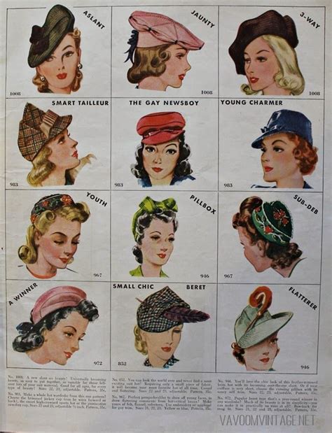 Mccalls Needlework Magazine 1942 1943 Hats Vintage 1940s Fashion