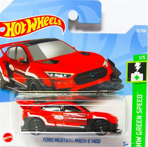 Hot Wheels Ford Mustang Mach E 1400 Red HW Green Speed Perfect Etsy