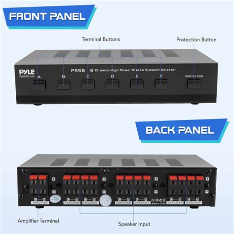 Premium New And Improved 6 Zone Channel Speaker Switch Selector Switch