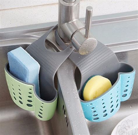 Buy Home Portable Suction Cup Sink Shelf Soap Sponge