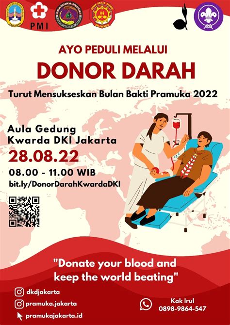 Bulan Bakti Pramuka Yuk Donor Darah Di Kwarda Dki Tanggal Agustus Pramuka Jakarta
