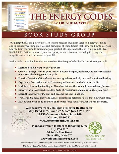The Energy Codes Book Study Group July 1 — Morter Healthcenter