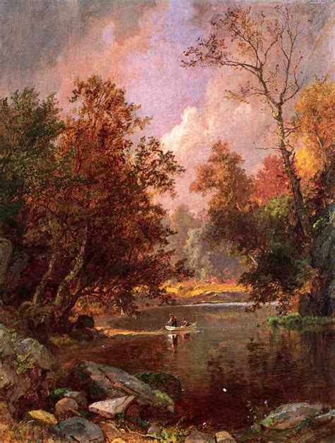 Autumn River Landscape By Jasper Francis Cropsey Landscape Paintings