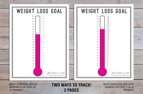 weight loss tracker printable weight loss thermometer weight loss motivation weight loss goal