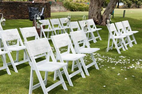 White Ceremony Folding Chairs Adelaide Wedding Ceremonies