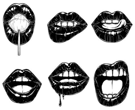 Lips Dripping Sexy Woman Etsy