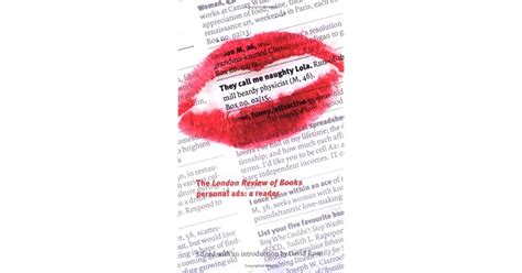 They Call Me Naughty Lola The London Review Of Books Personal Ads A