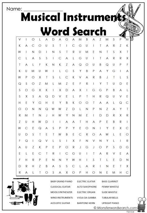 Music Word Search Wordmint Download Word Search On Elements Of Music