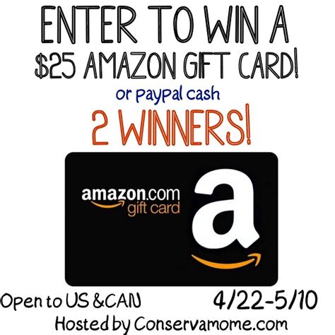 Amazon Gift Card Giveaway Ends