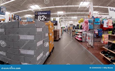 Walmart Supercenter Retail Store Interior Back To School Displays