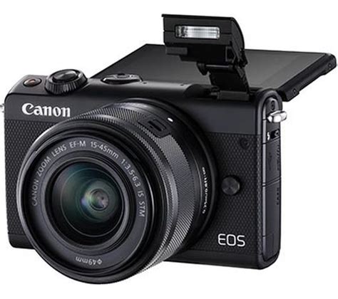 Canon Eos M100 Mirrorless Camera With Ef M 15 45 Mm F35 63 Is Stm
