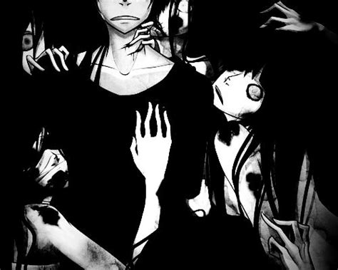 Devil Anime Animes Bandw Bandw Bloody Boy Gore Horror Dark Bloody Crazy