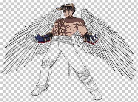 Kazuya Mishima Jin Kazama Tekken Devil Jin Png Clipart Angel Anime Art Bird Cartoon Free