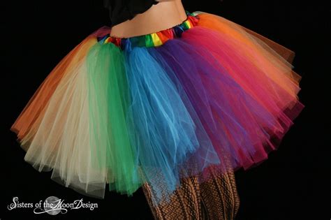 Adult Tutu Skirt Over The Rainbow Extra Poofy By Sistersofthemoon