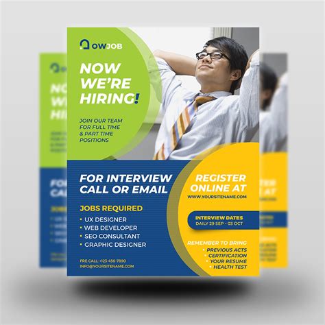 Hiring Flyer Template by OWPictures on Dribbble