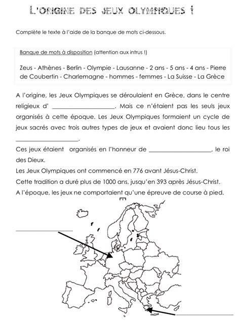 lecture jeux olympiques cycle 3