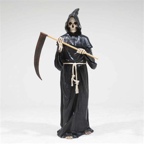Life Size Grim Reaper With Sickle Statue