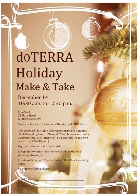 Free Printable Doterra Class Invitations
