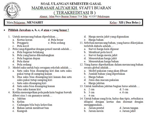 Bahkan tidak hanya itu, kami juga menyertainya dengan tips dan trik dalam menjawabnya, yakni tips menjawab sebuah pertanyaan atau soal cpns dengan tepat. Contoh Soal Prakarya Kelas 12 Dan Jawabannya - Guru Ilmu ...