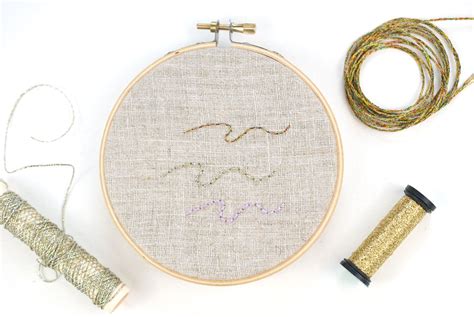 Working With Metallic Embroidery Threads