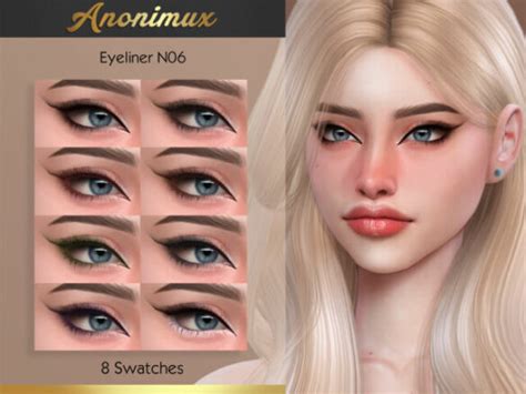 Sims 4 Anonimux Eyeliner N06 The Sims Game