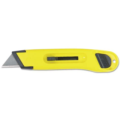 Plastic Light Duty Utility Knife Wretractable Blade Yellow Office