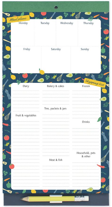 Buy Boxclever Press Magnetic Meal Planner And Shopping List Pad Spend