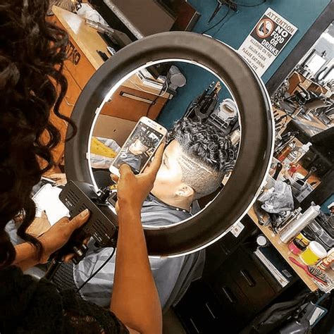5 Tips On How To Use A Ring Light In Your Hair Salon Socialite Lighting