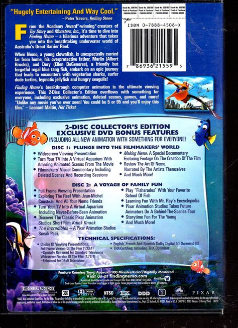 Finding Nemo Dvd Movie Collection