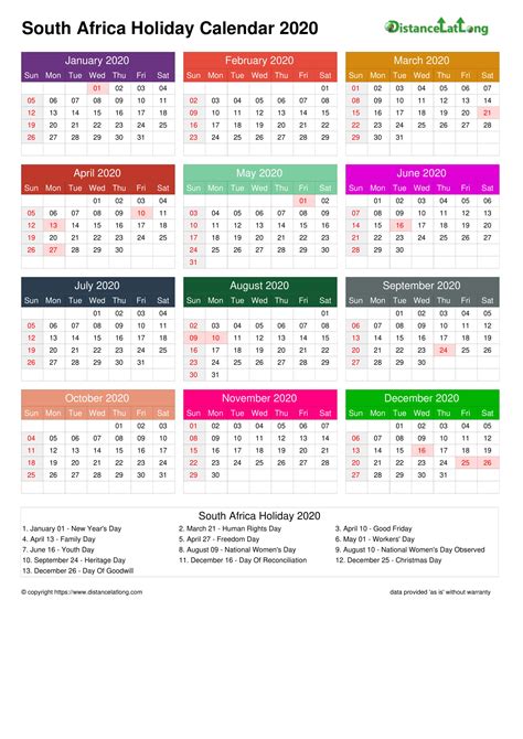 August 2024 South Africa Calendar With Holidays For Printing Image