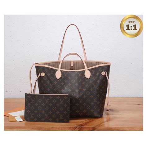 Rep 11 Louis Vuitton Neverfull Mm Tote Bag Monogram Canvas Brown For