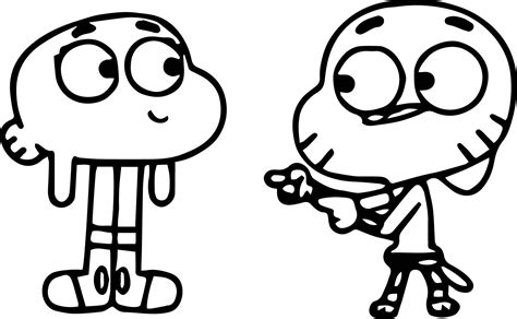 gumball and darwin coloring pages coloring and drawing porn sex picture